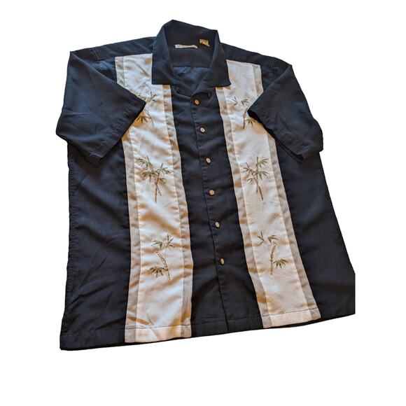 Batik Bay Hawaiian Shirt Mens XL Short Sleeve Tropical Vacation Palm Tree Resort - Picture 11 of 16